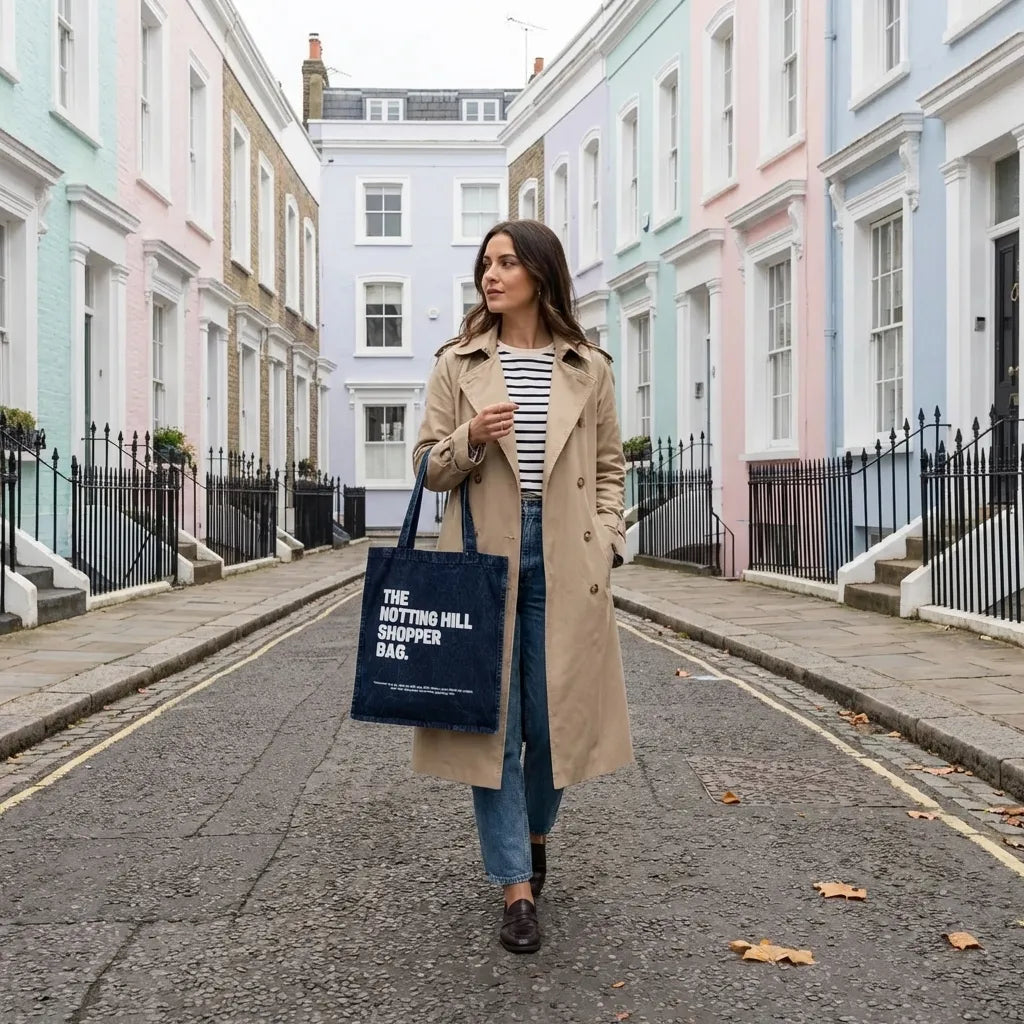 The Notting Hill Indigo Denim Shopper Bag