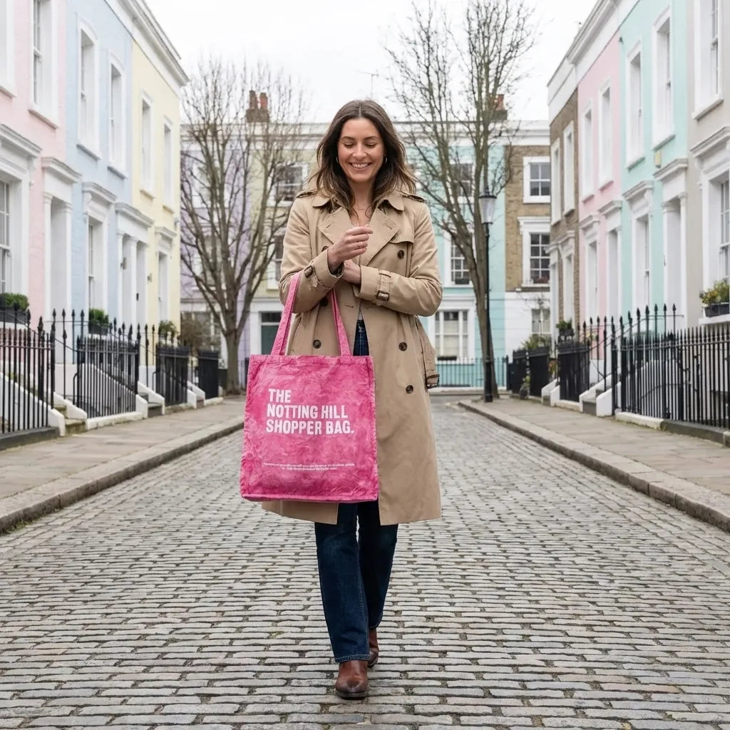The Notting Hill Pink Marble Shopper Bag