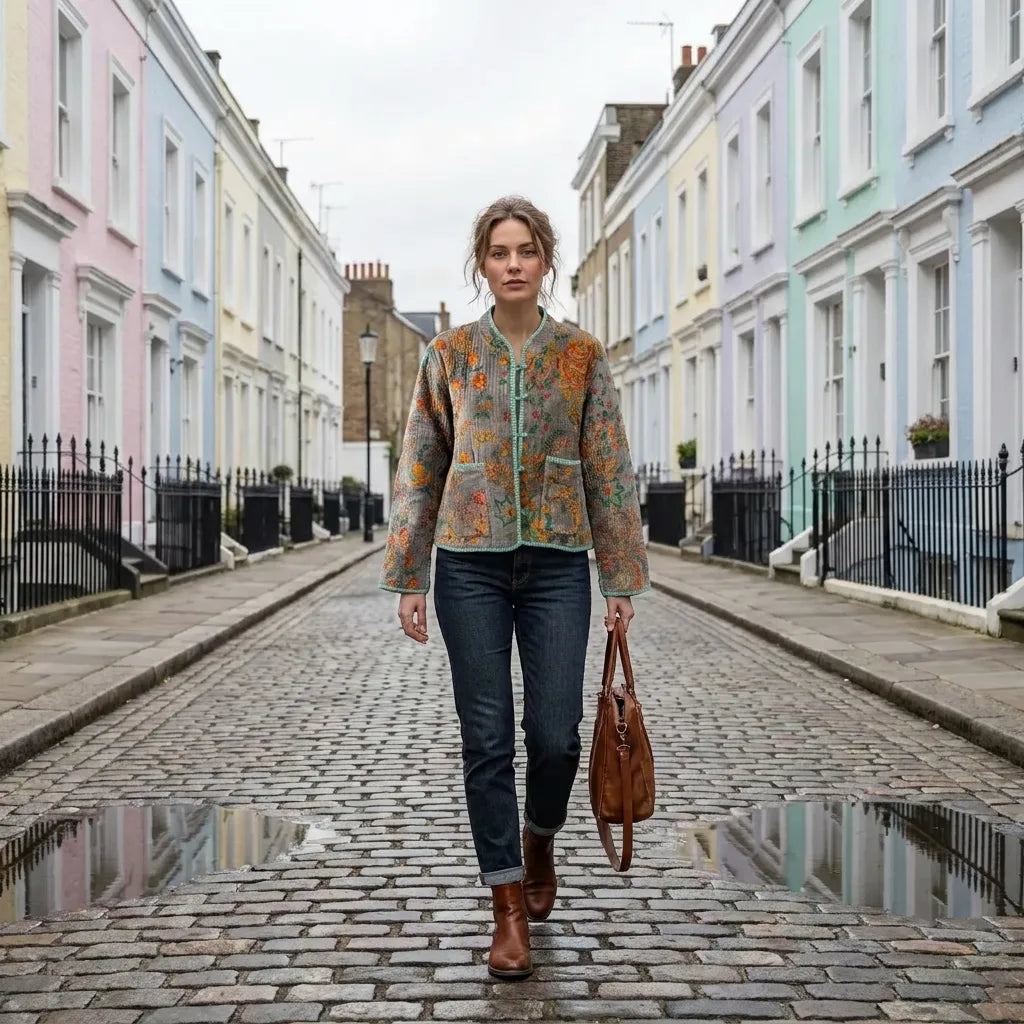 Heritage Bloom Quilted Velvet Jacket-zoom-2