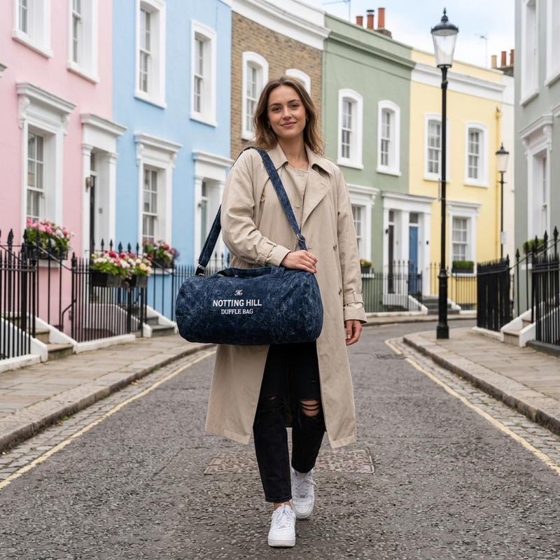 Notting Hill Signature Duffle Bag – Ocean Blue-zoom-