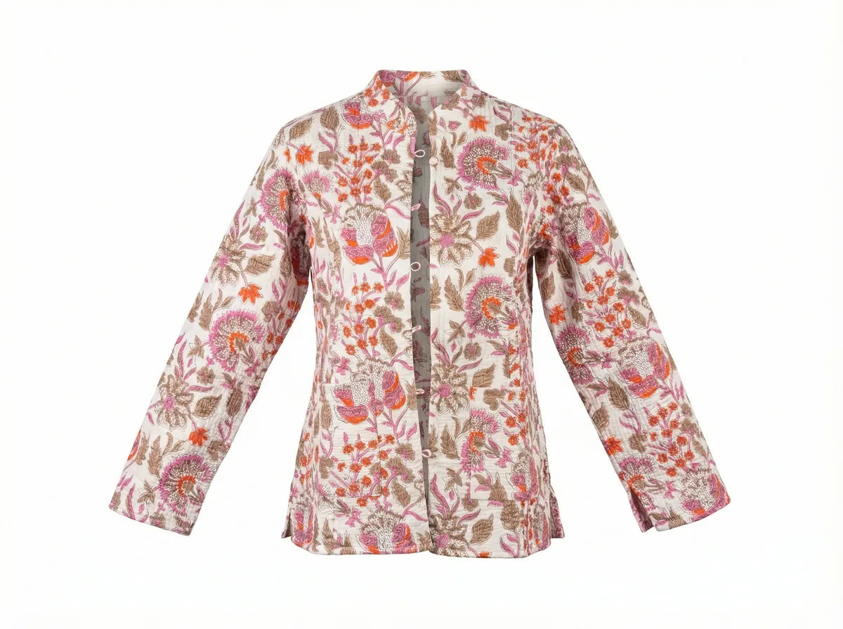 Blush Garden Mandarin Jacket-1
