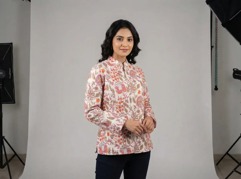 Blush Garden Mandarin Jacket-zoom-