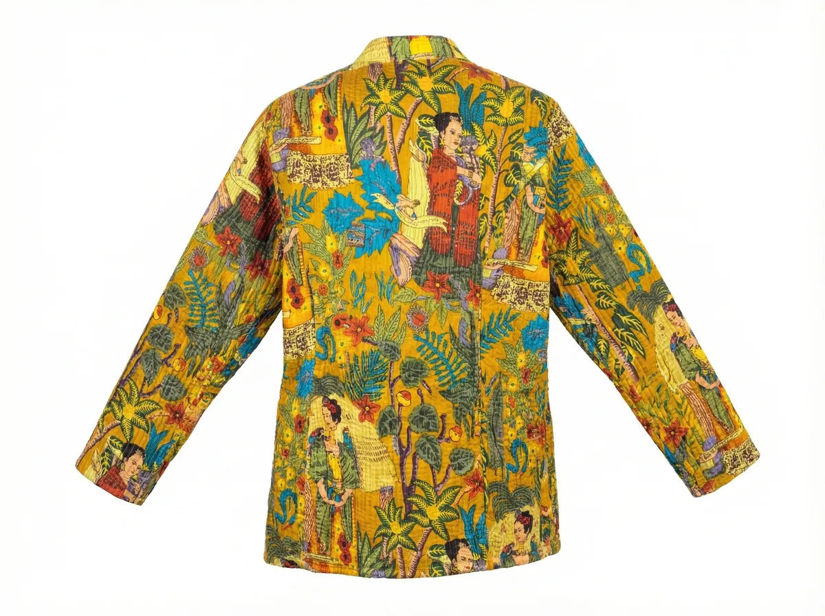 Golden Eden Story Quilted Jacket-zoom-2