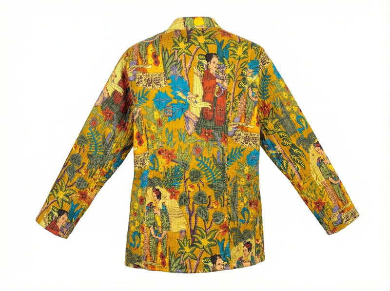Golden Eden Story Quilted Jacket-zoom-