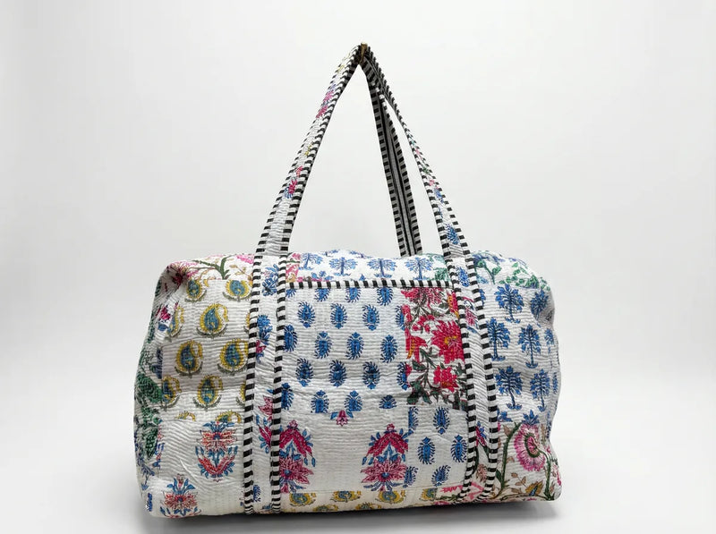 Jaipur Garden Patchwork Duffle Bag-zoom-