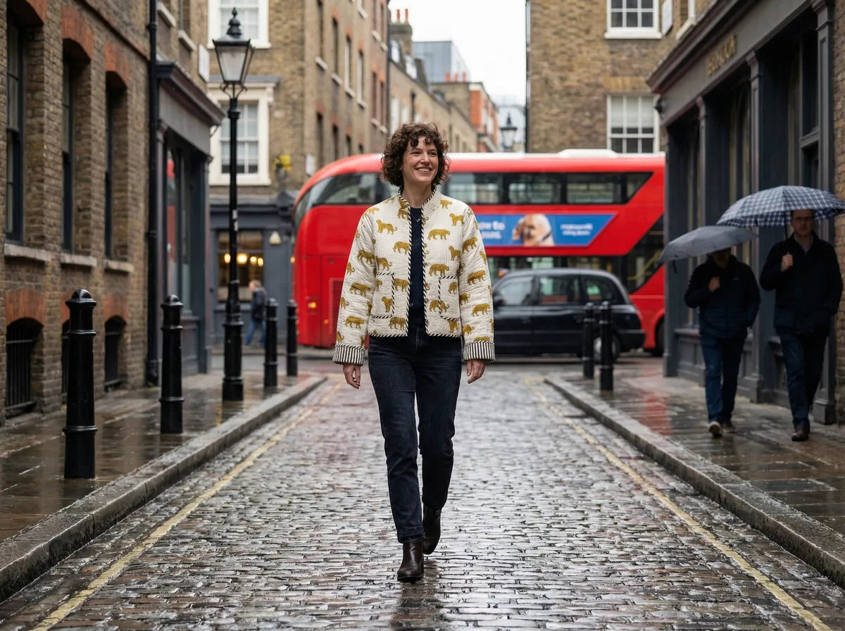 Golden Leopard Quilted Jacket-3