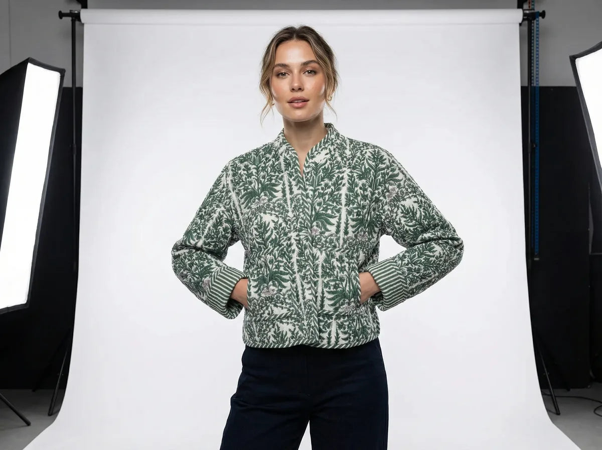 Evergreen Botanica Quilted Jacket-4