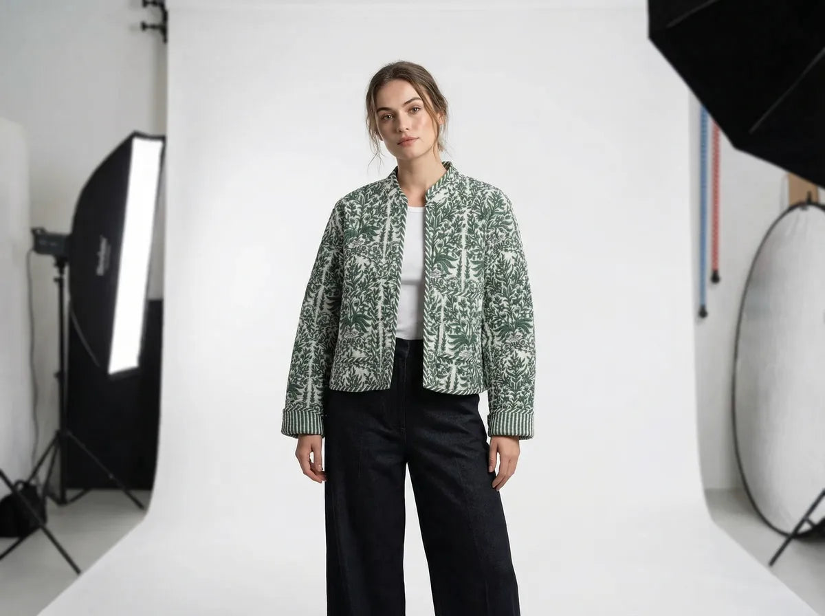 Evergreen Botanica Quilted Jacket-zoom-2