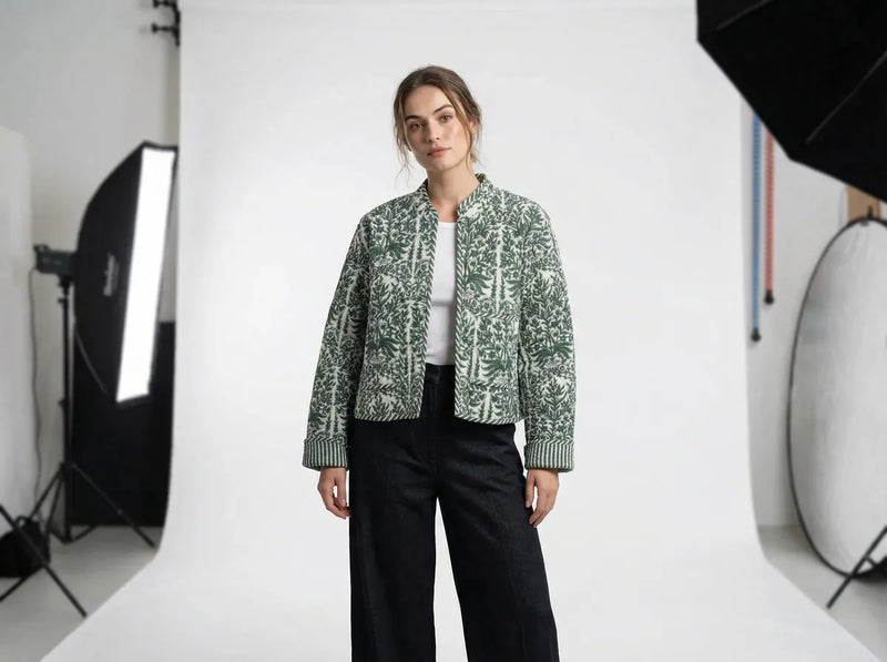 Evergreen Botanica Quilted Jacket-zoom-
