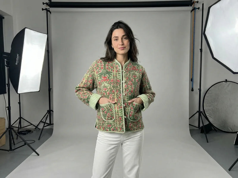 Wildflower Meadow Quilted Jacket-zoom-