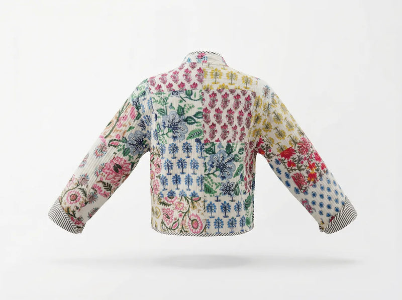 Patchwork Quilted Jacket-zoom-