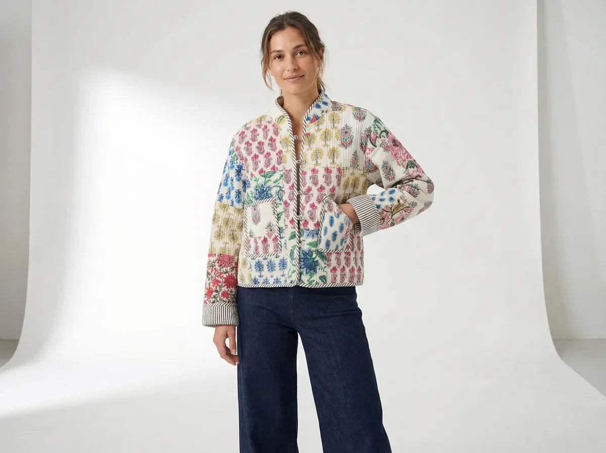 Patchwork Quilted Jacket-3