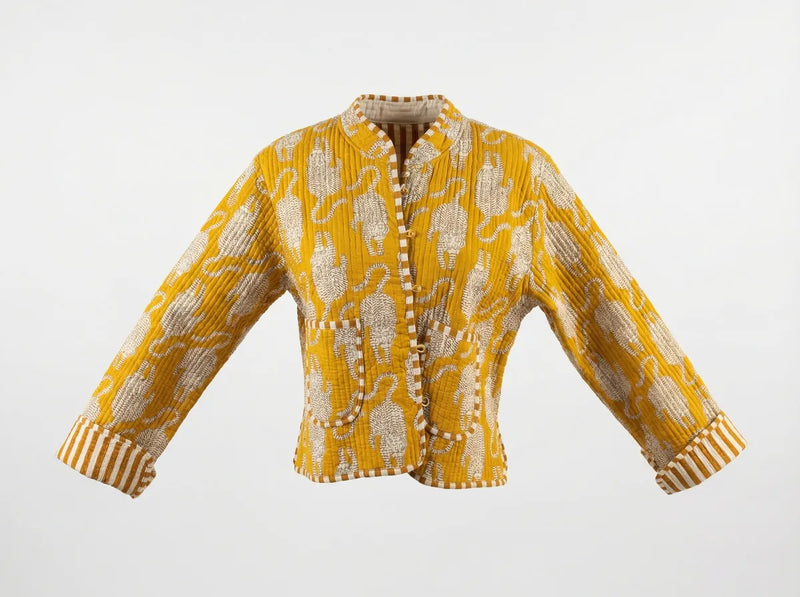 Golden Savannah Quilted Jacket-zoom-