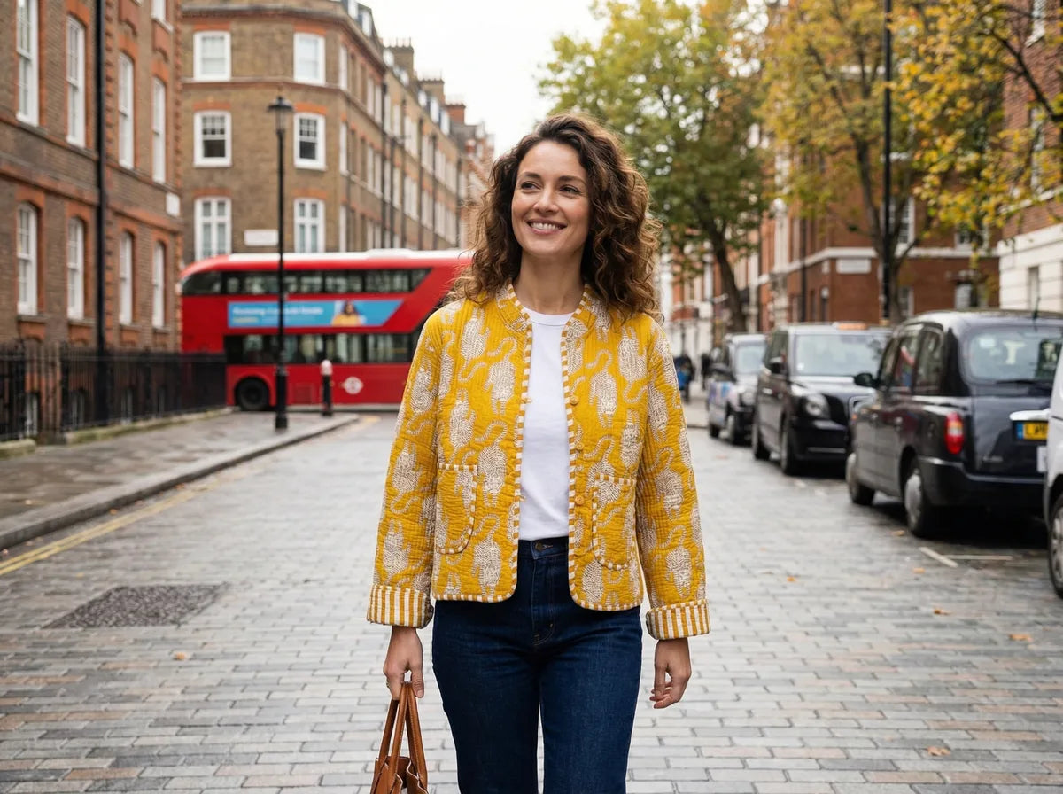 Golden Savannah Quilted Jacket-3