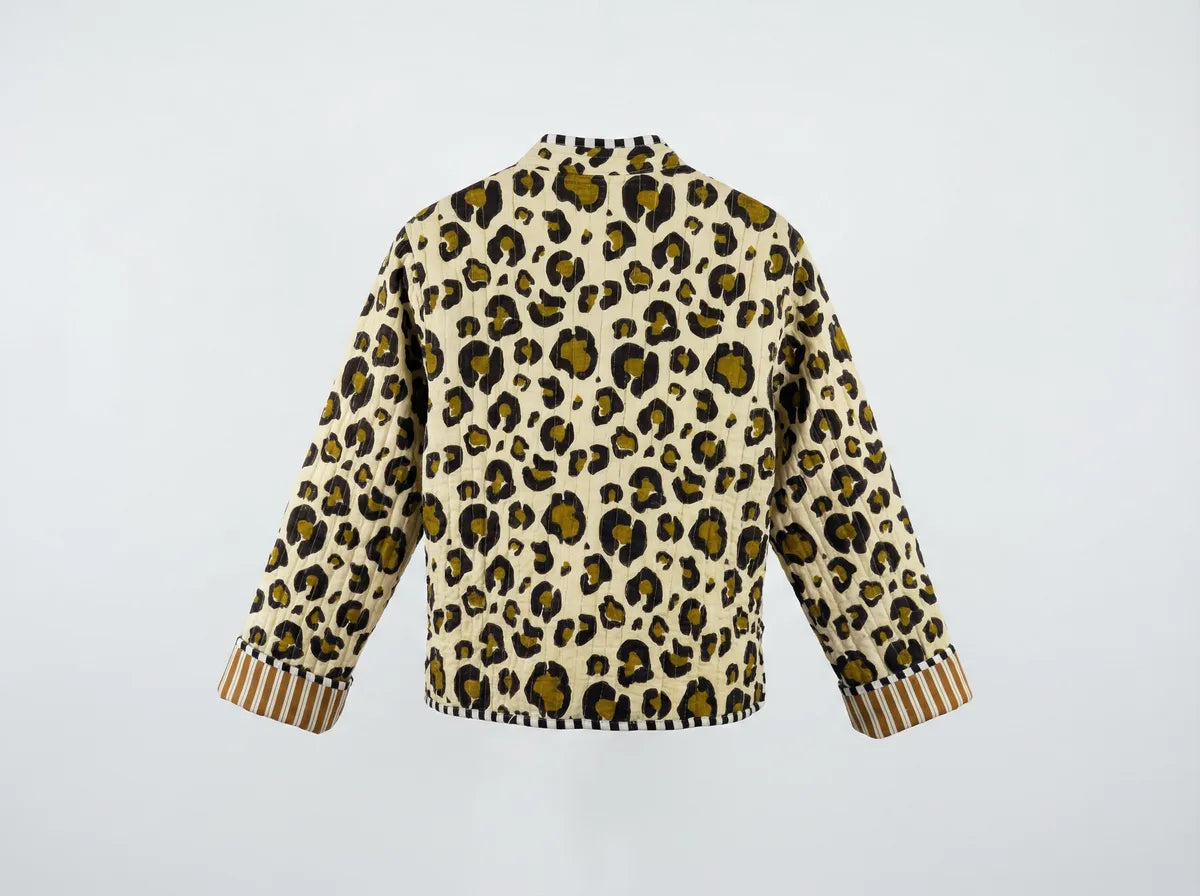 Sahara Leopard Quilted Jacket