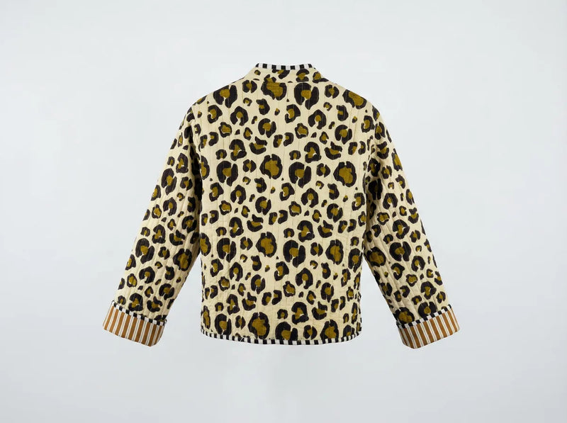 Sahara Leopard Quilted Jacket-zoom-