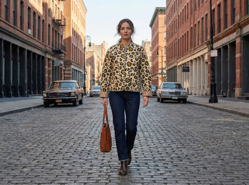 Sahara Leopard Quilted Jacket-zoom-