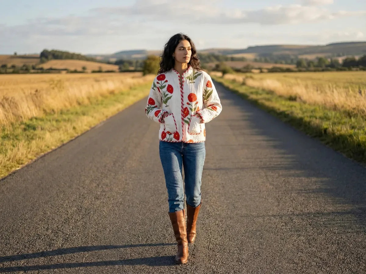 Scarlet Bloom Quilted Jacket-zoom-3