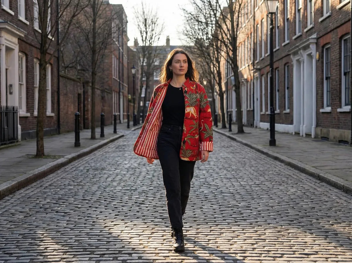 Crimson Jungle Quilted Jacket-zoom-4