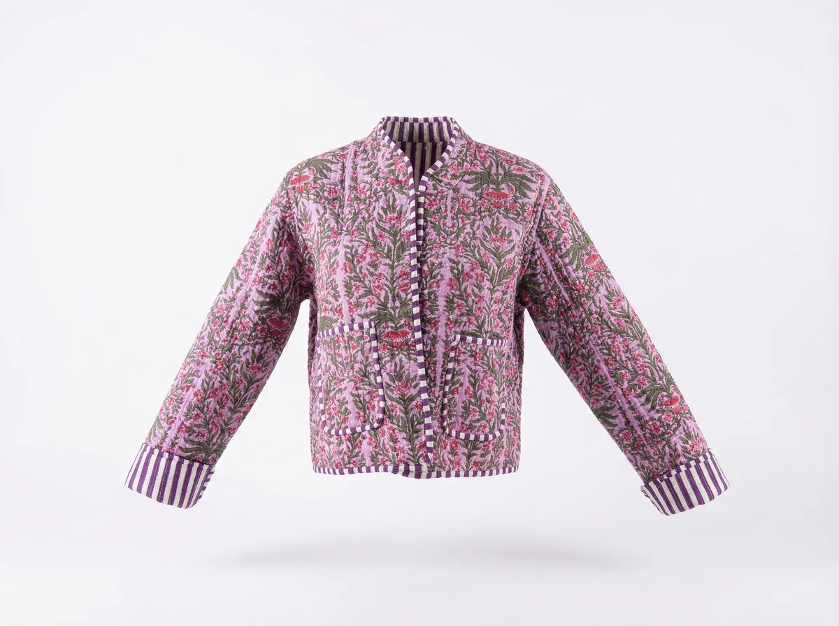 Lavender Meadow Quilted Jacket-1