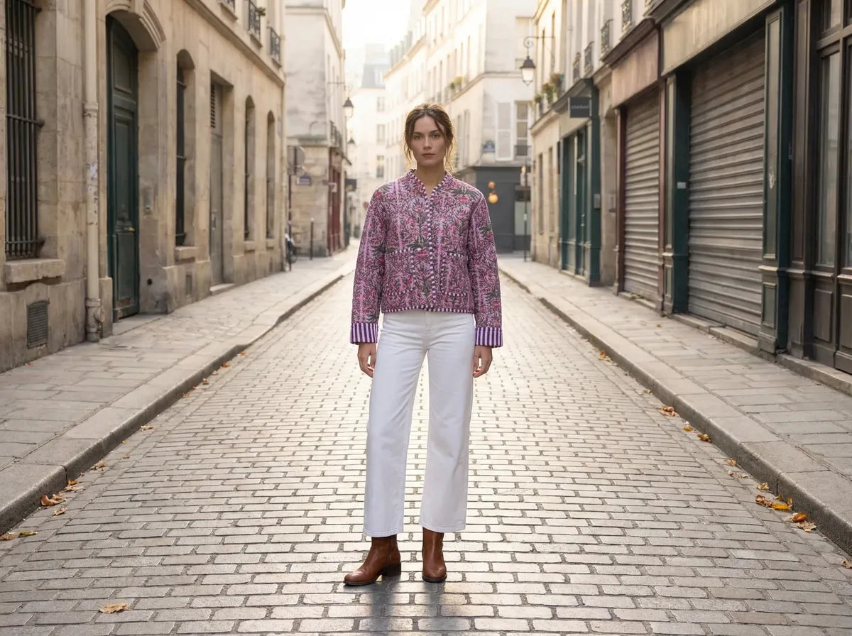 Lavender Meadow Quilted Jacket