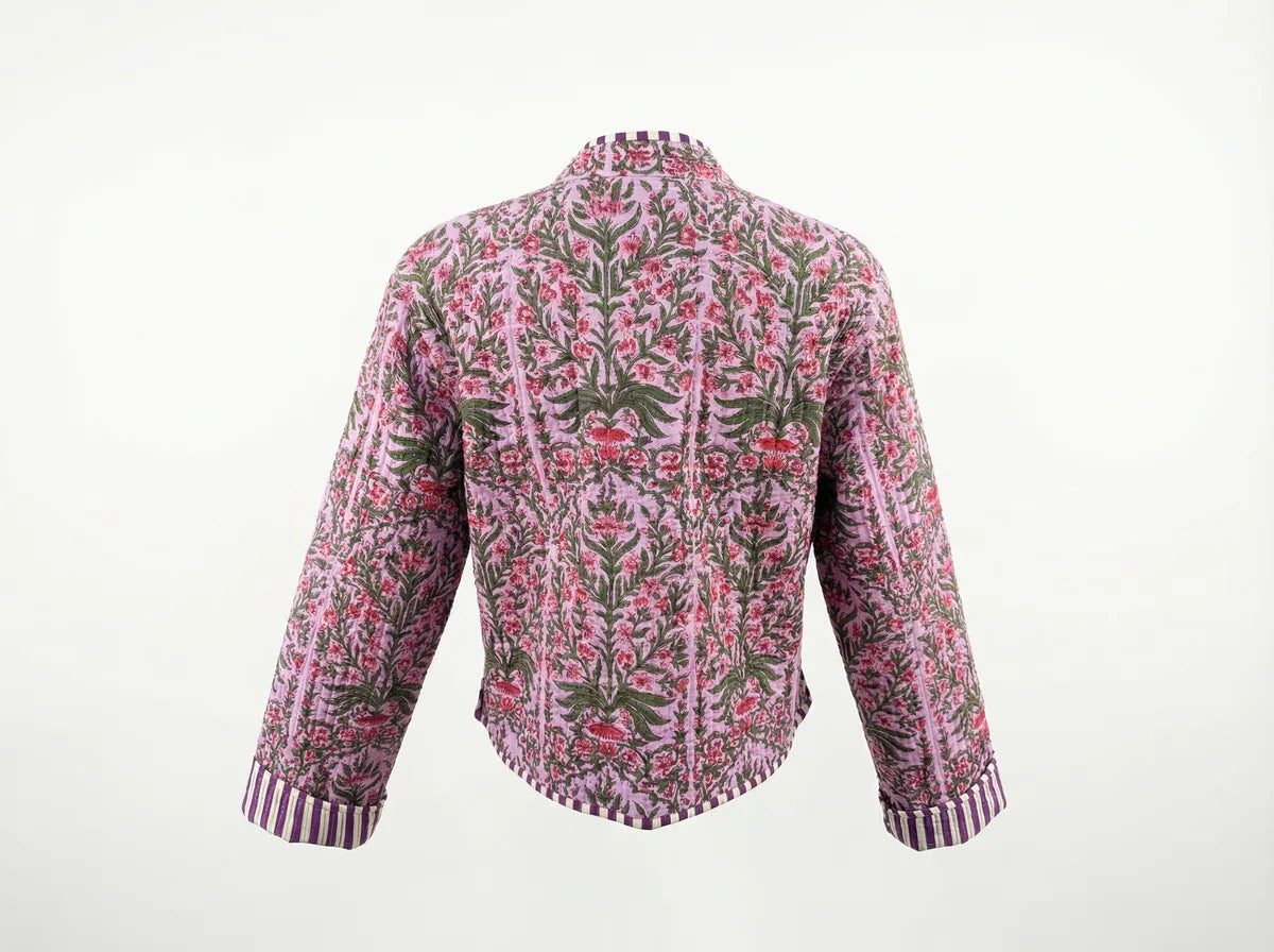 Lavender Meadow Quilted Jacket-4