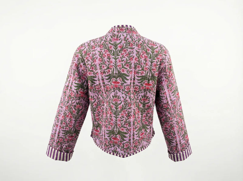Lavender Meadow Quilted Jacket-zoom-
