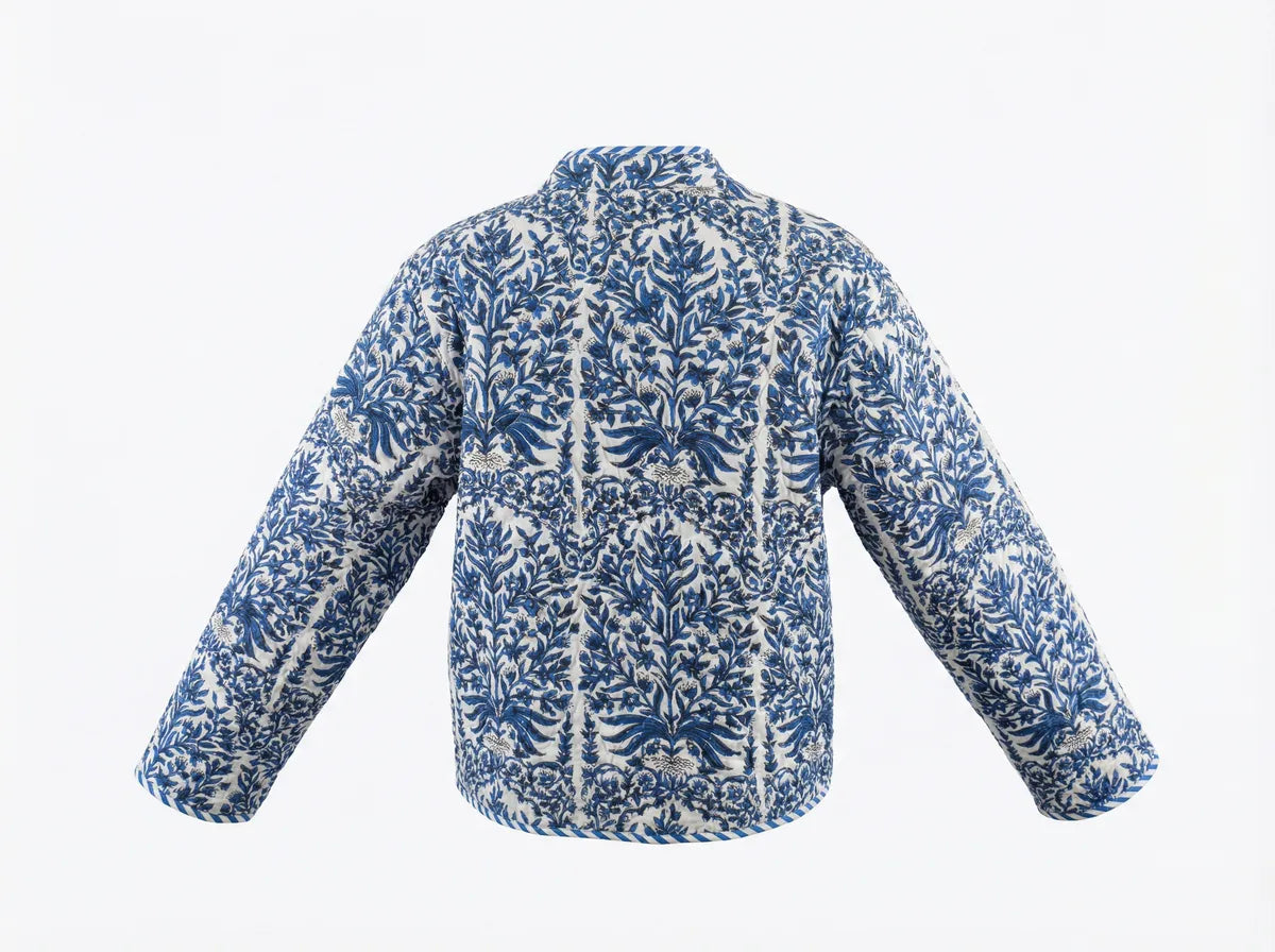 Coastal Blue Botanica Quilted Jacket-zoom-4