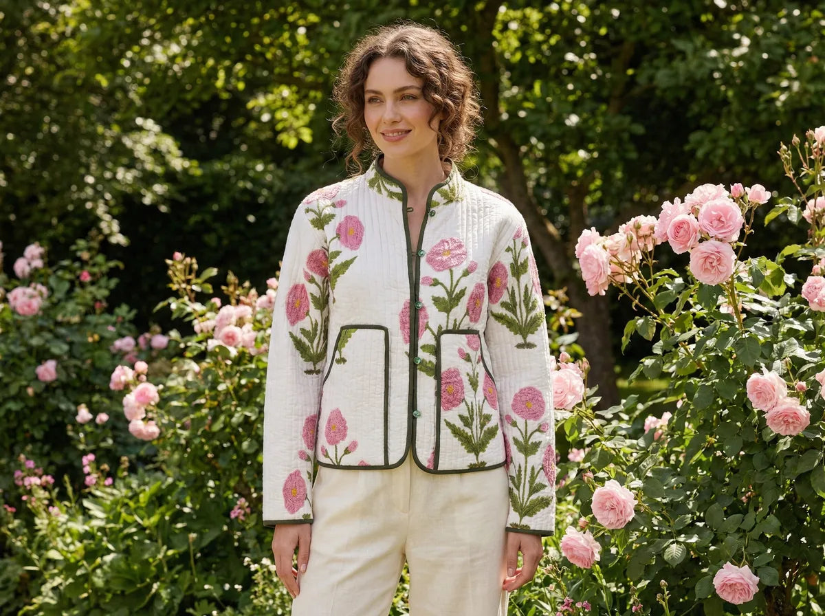 Blush Garden Quilted Jacket-3