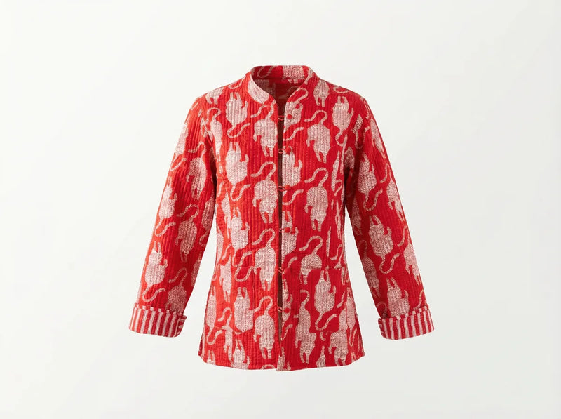 Crimson Leopard Quilted Jacket-zoom-