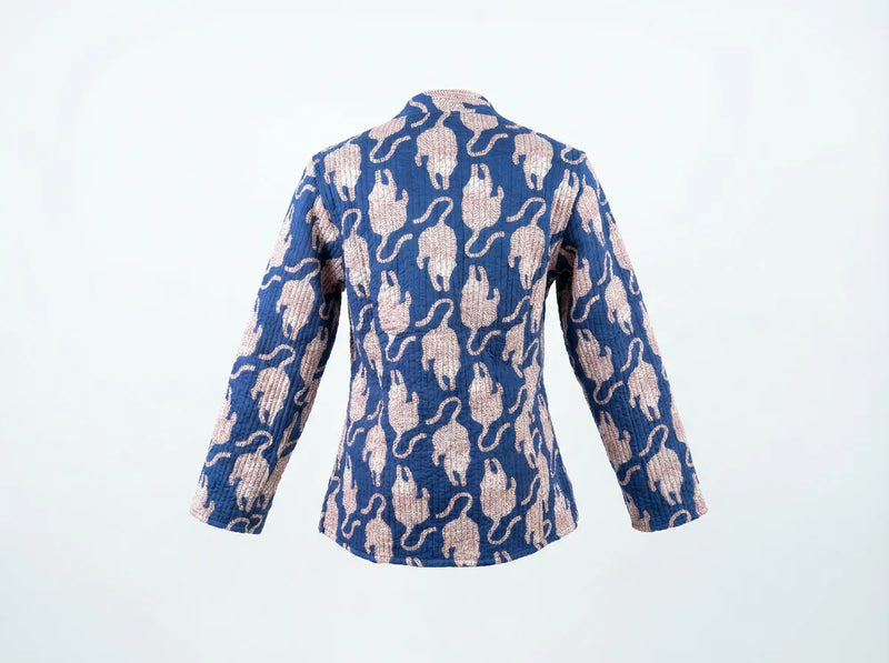 Midnight Mauve Leopard Quilted Jacket-zoom-