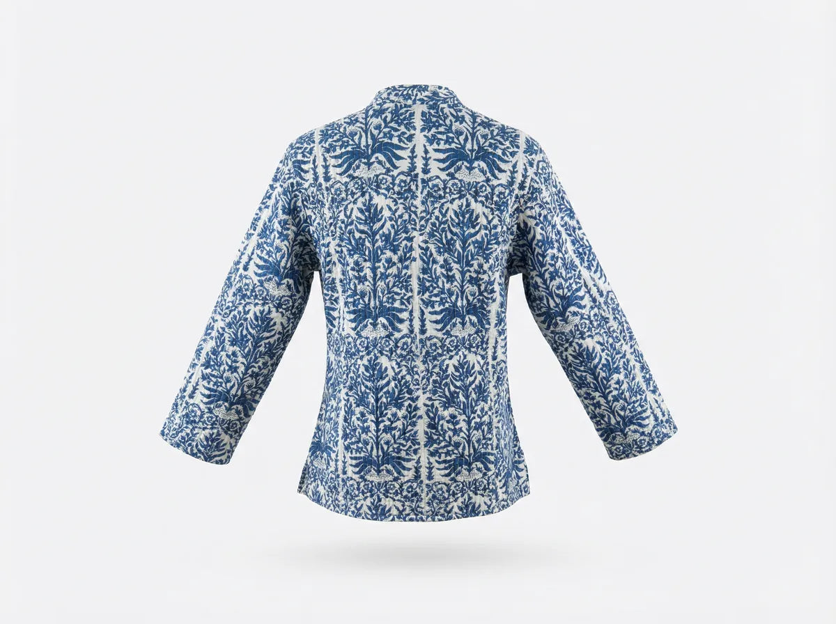 Indigo Garden Quilted Jacket-zoom-2