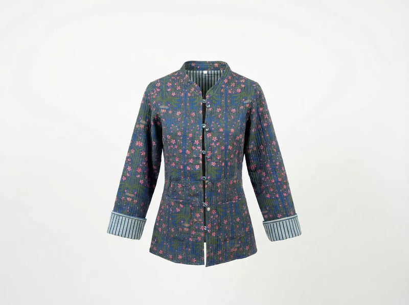 Midnight Meadow Quilted Jacket-zoom-