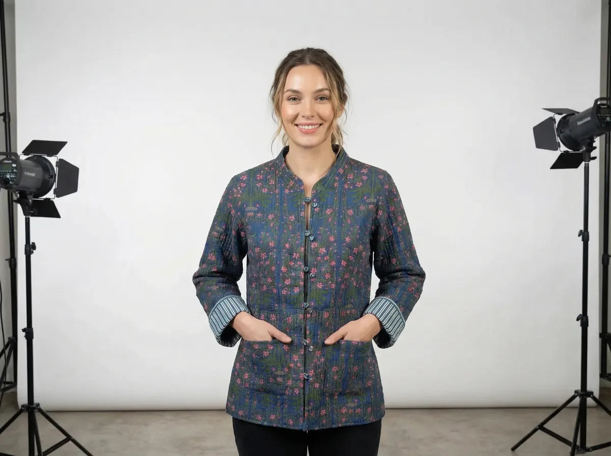 Midnight Meadow Quilted Jacket-3