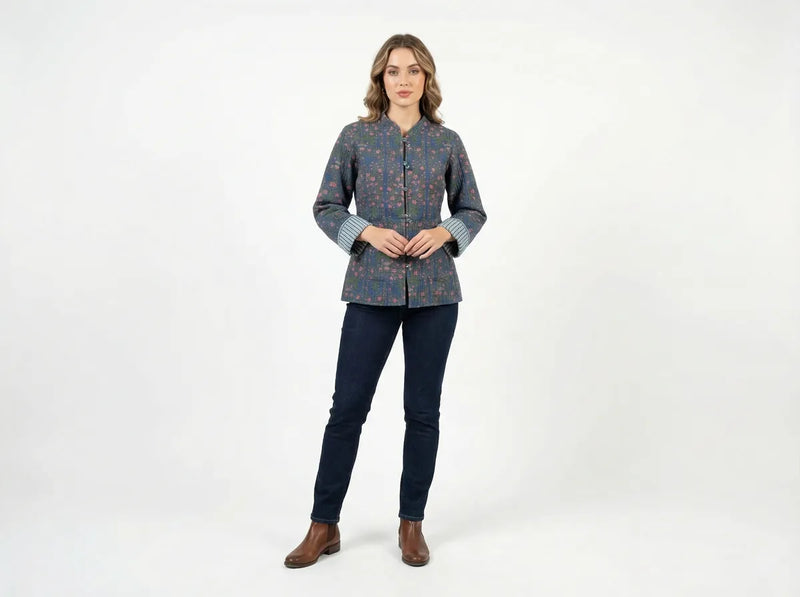 Midnight Meadow Quilted Jacket-zoom-