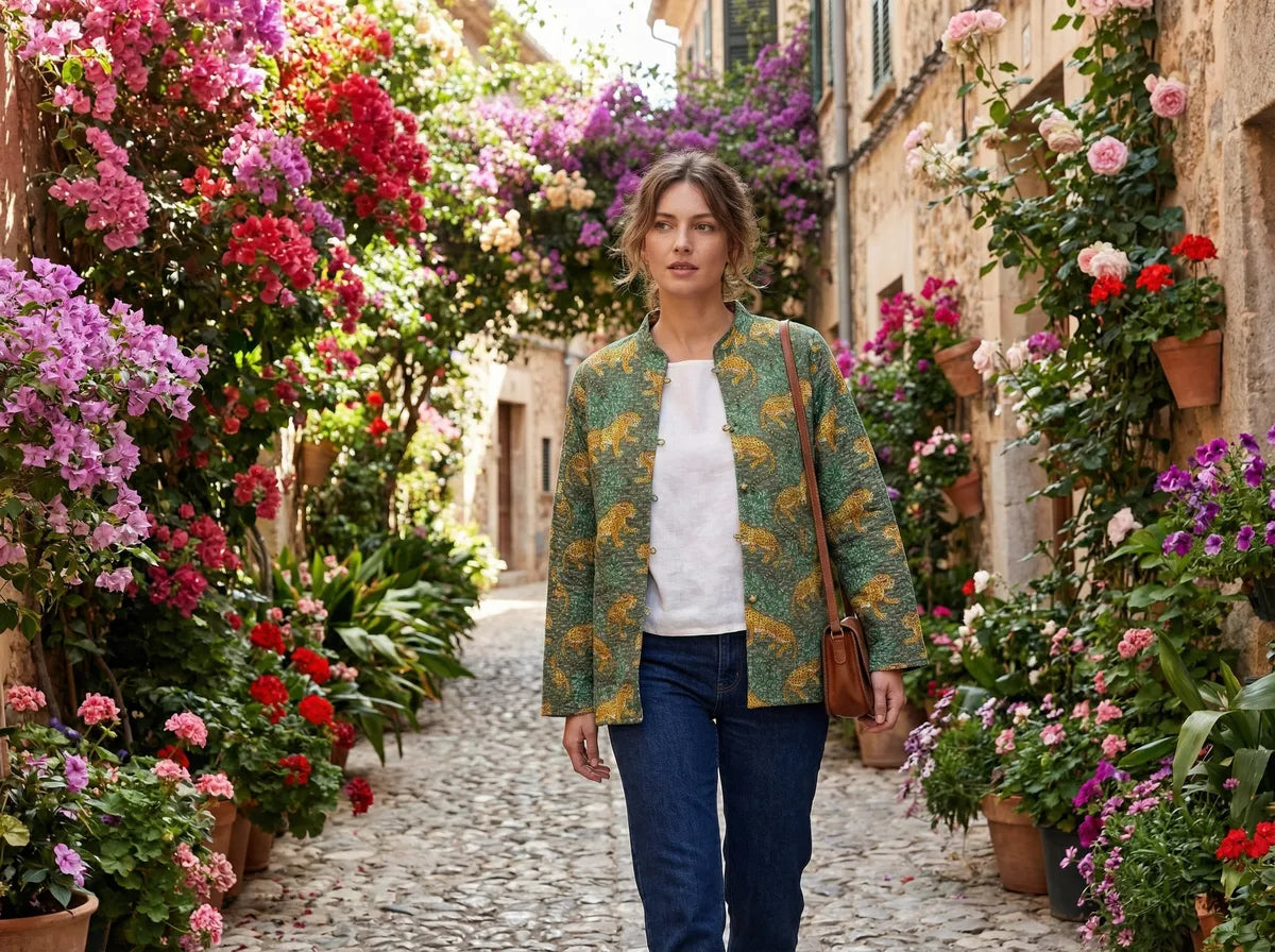 Golden Leopard Quilted Jacket-zoom-3