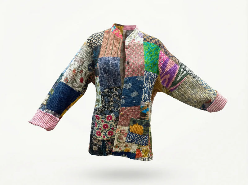 Heritage Patchwork Quilted Jacket-zoom-