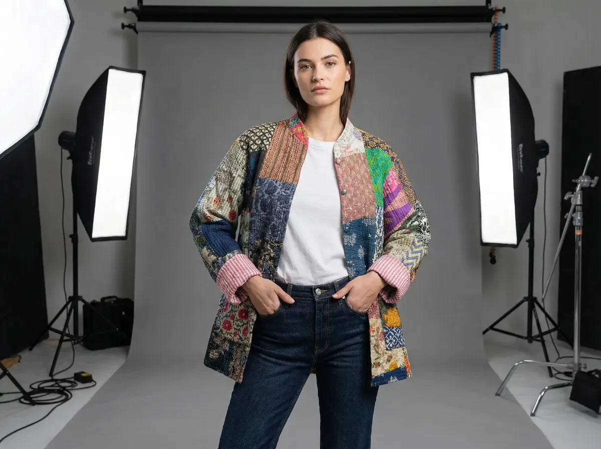 Heritage Patchwork Quilted Jacket-zoom-4