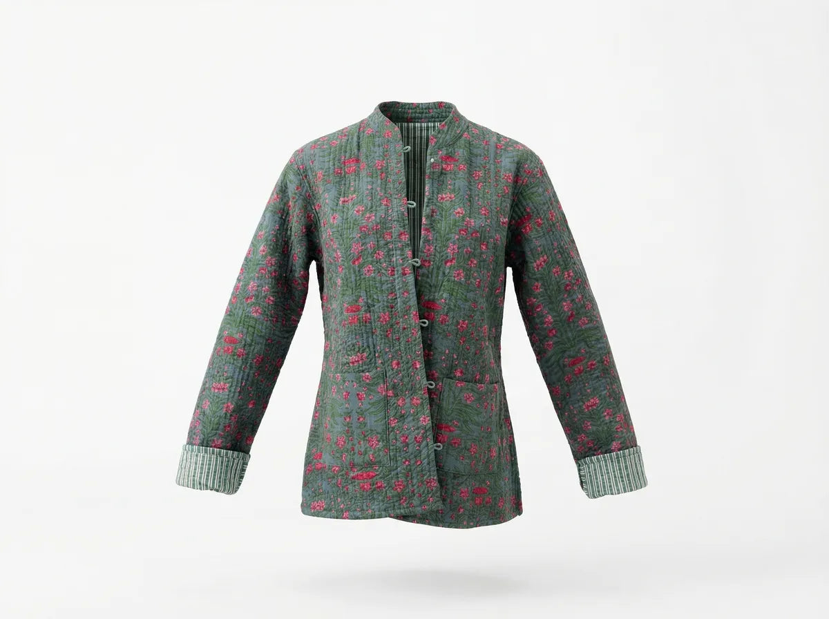 Forest Bloom Quilted Jacket