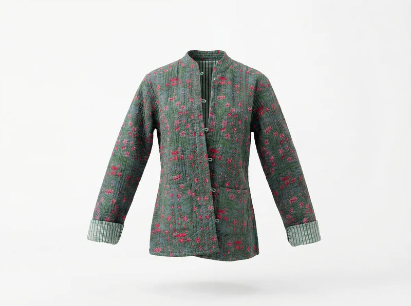 Forest Bloom Quilted Jacket-zoom-