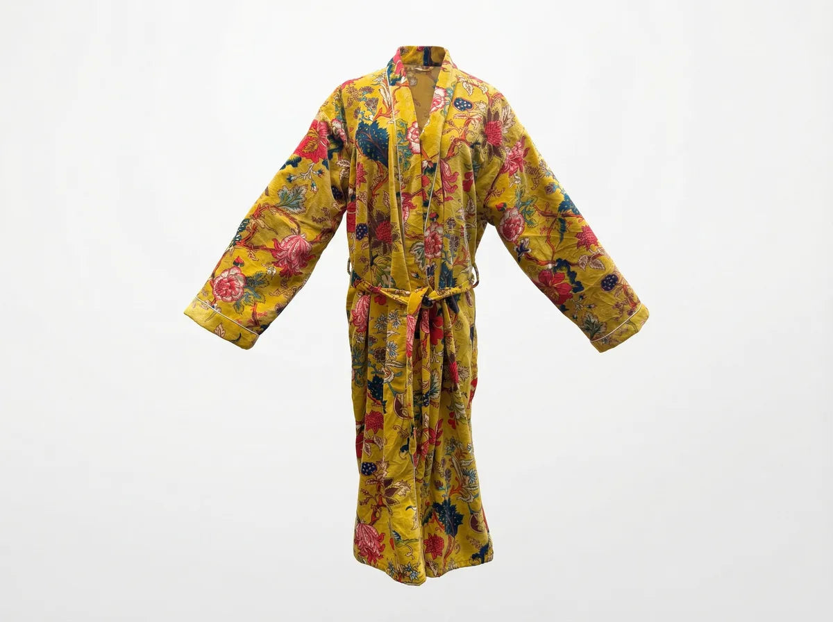 Golden Orchard Luxe Velvet Robe