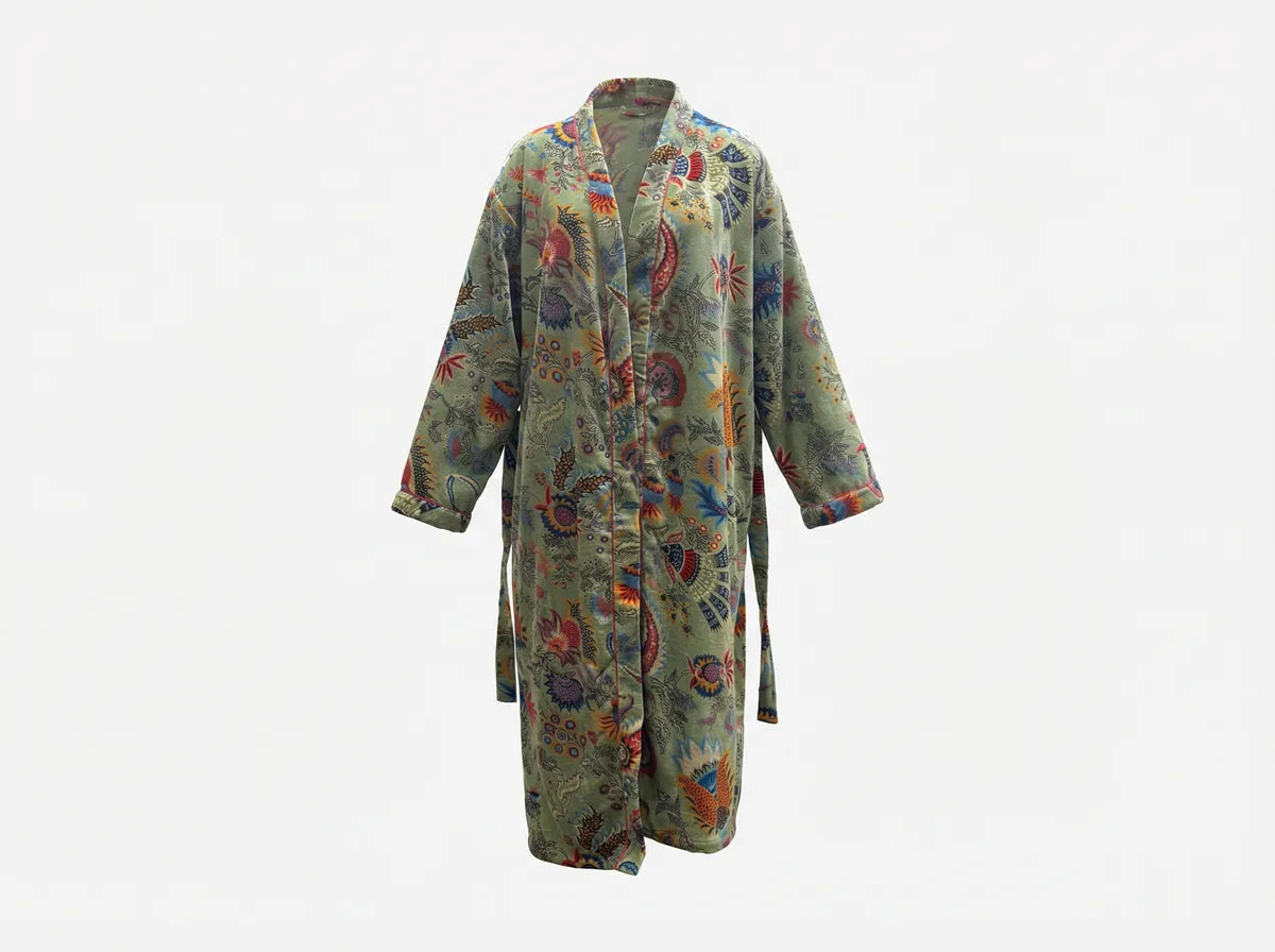 Sage Garden Reverie Velvet Robe-2