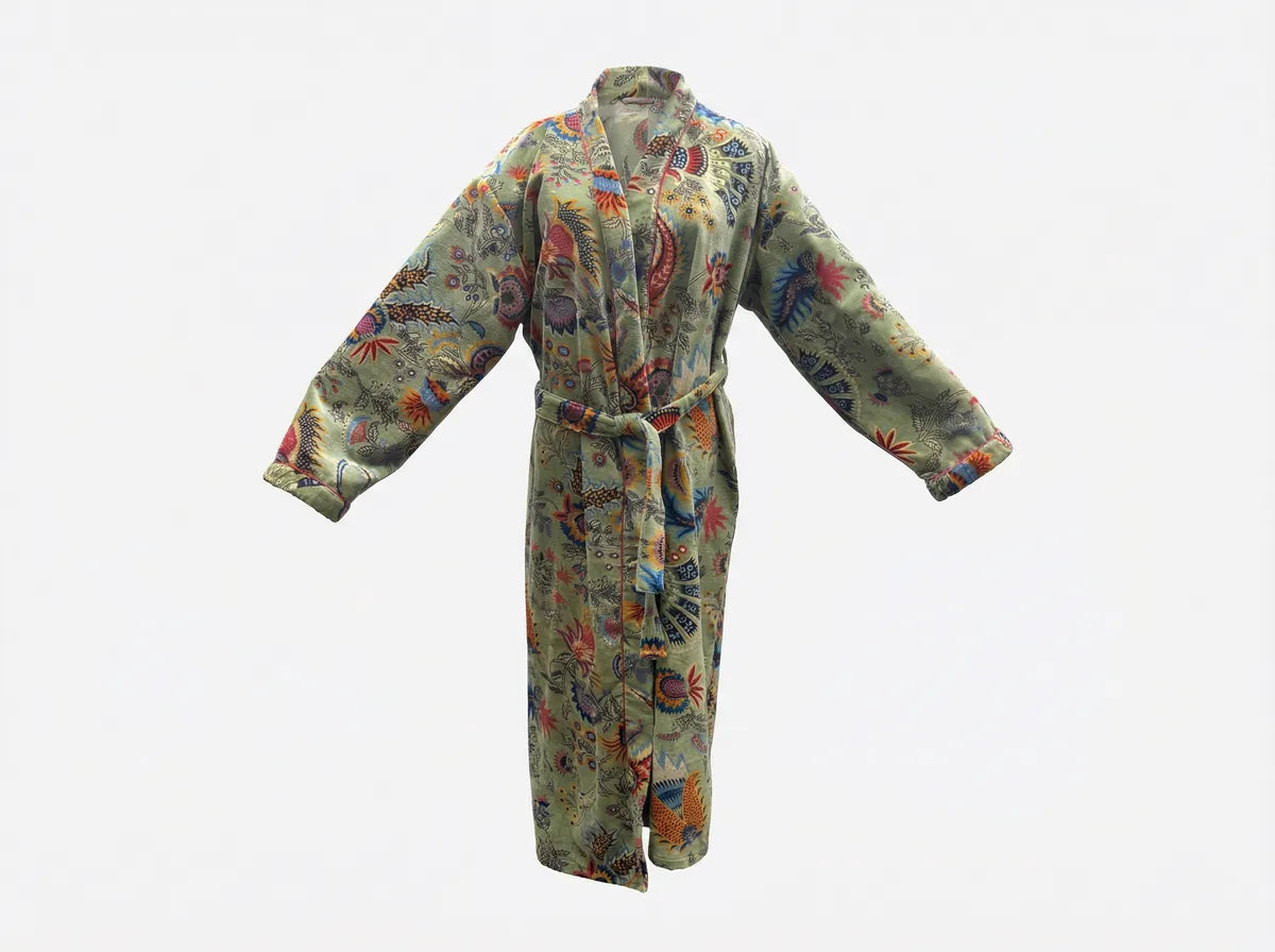 Sage Garden Reverie Velvet Robe