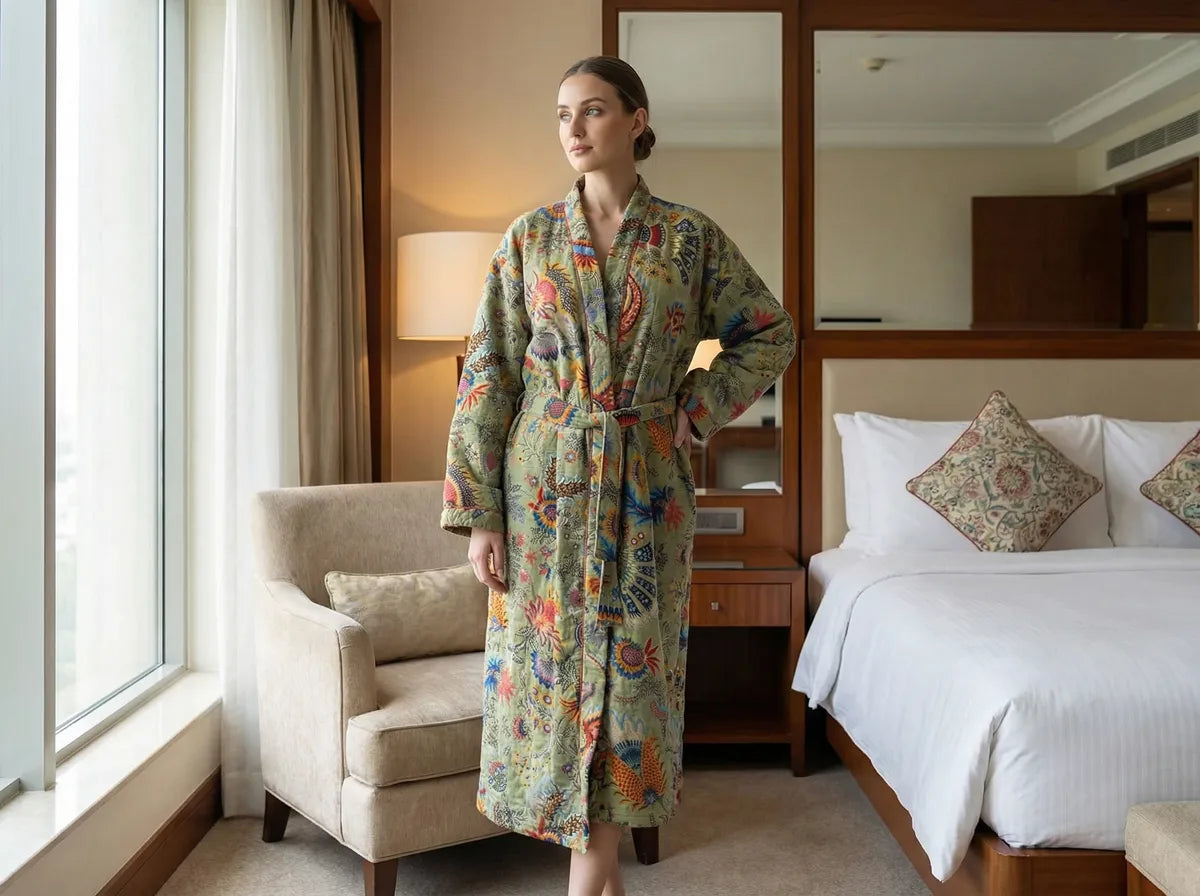 Sage Garden Reverie Velvet Robe-zoom-4