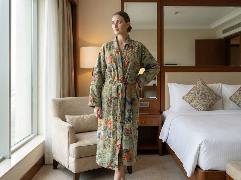 Sage Garden Reverie Velvet Robe-zoom-