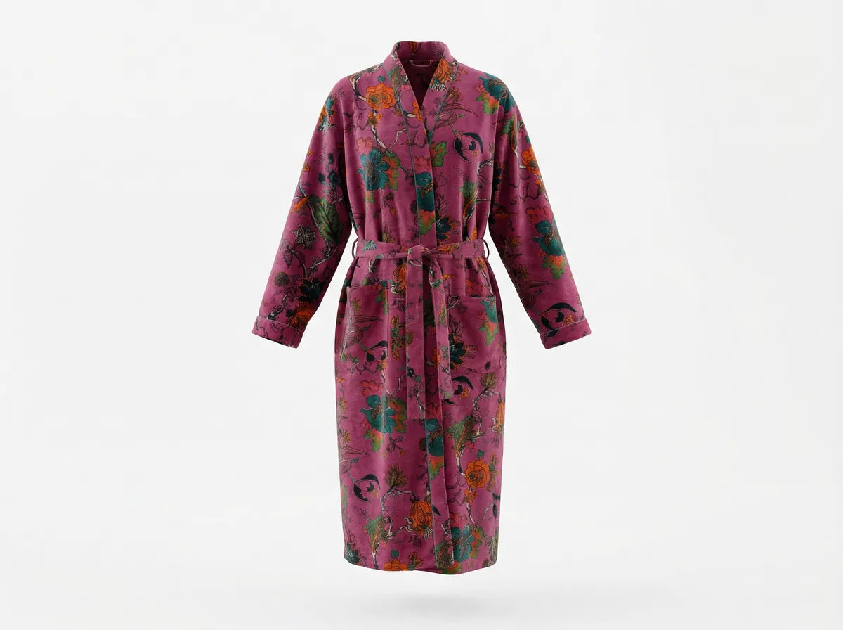 Wild Orchid Velvet Robe