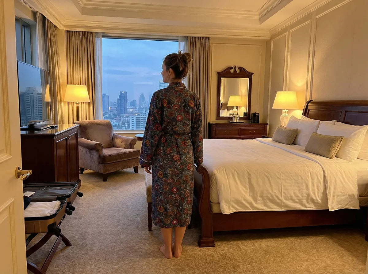 Midnight Bloom Velvet Robe-4