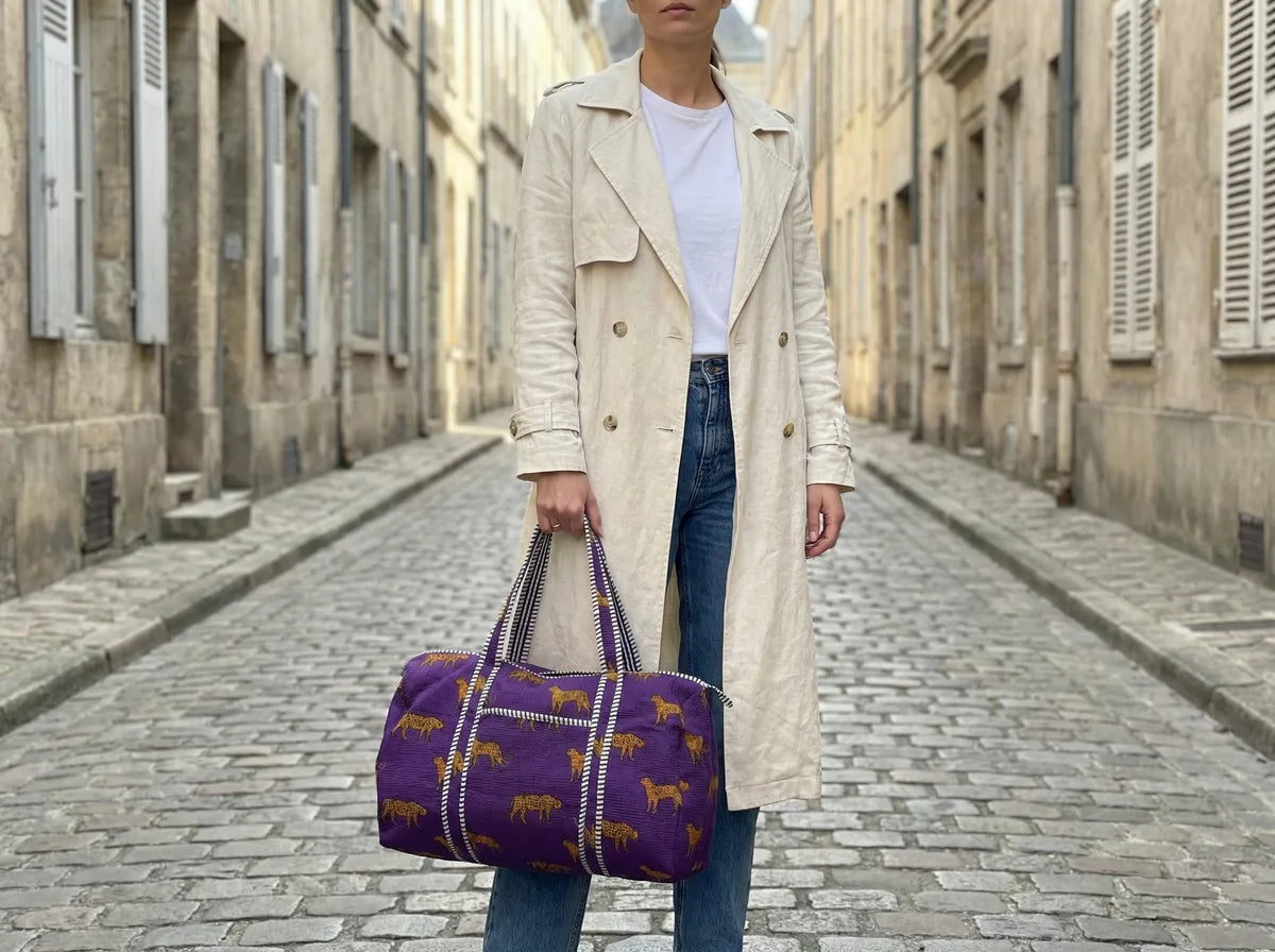 Royal Safari Quilted Duffle Bag-zoom-3