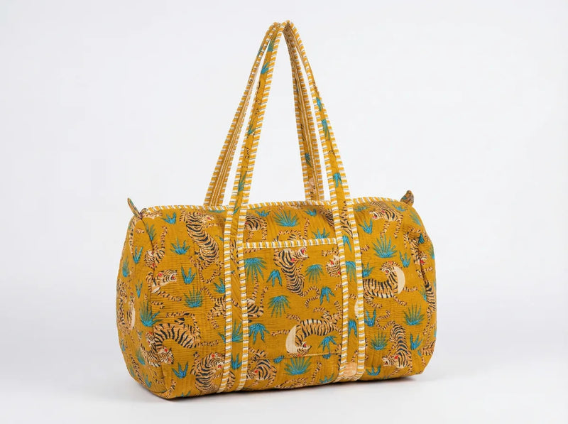 Golden Savannah Tiger Duffle Bag-zoom-