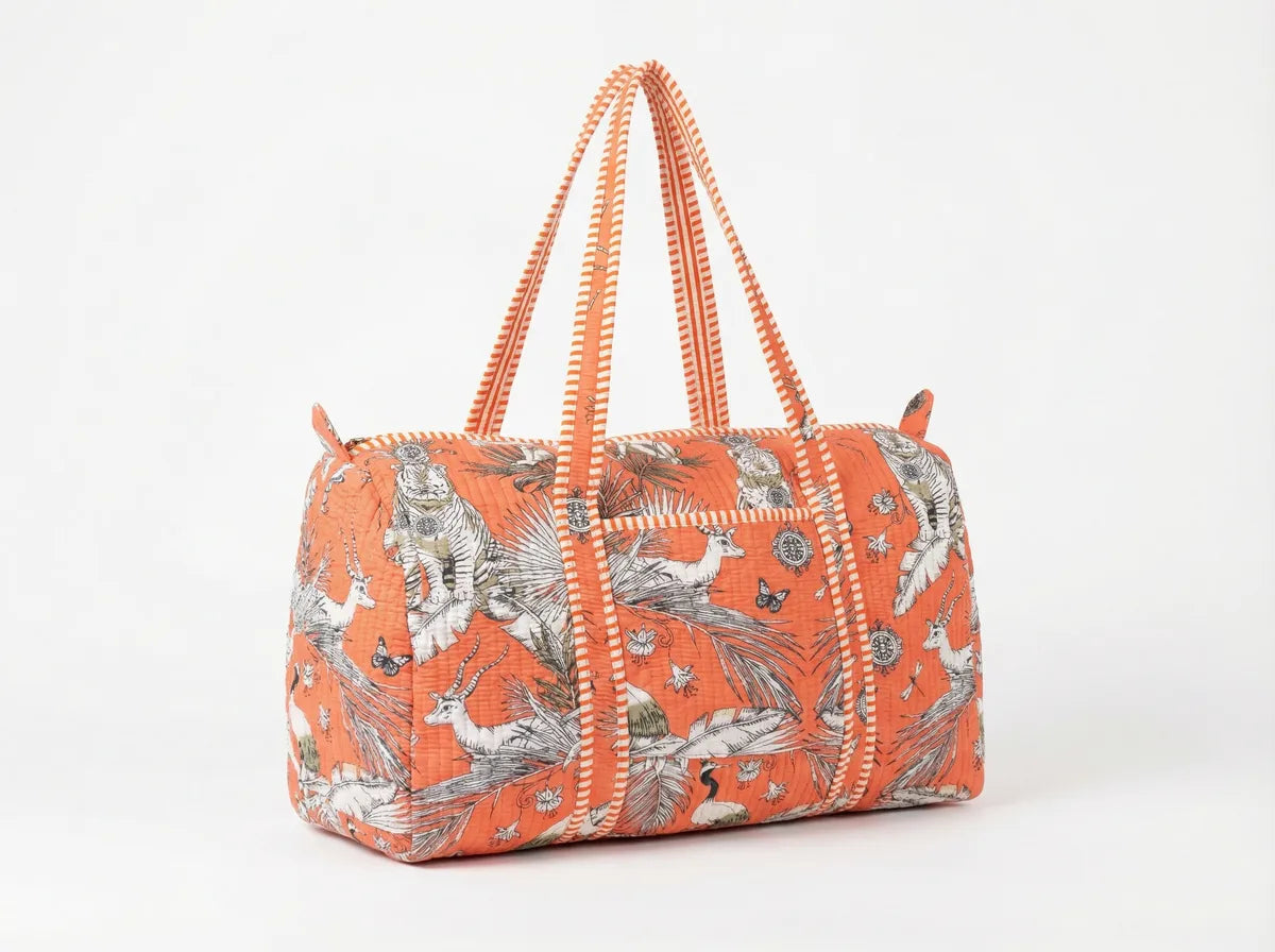 Coral Safari Escape Duffle Bag-zoom-1